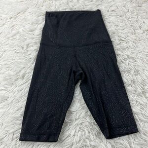 Lululemon Align Super High Rise Short *10" Speckle Emboss Black